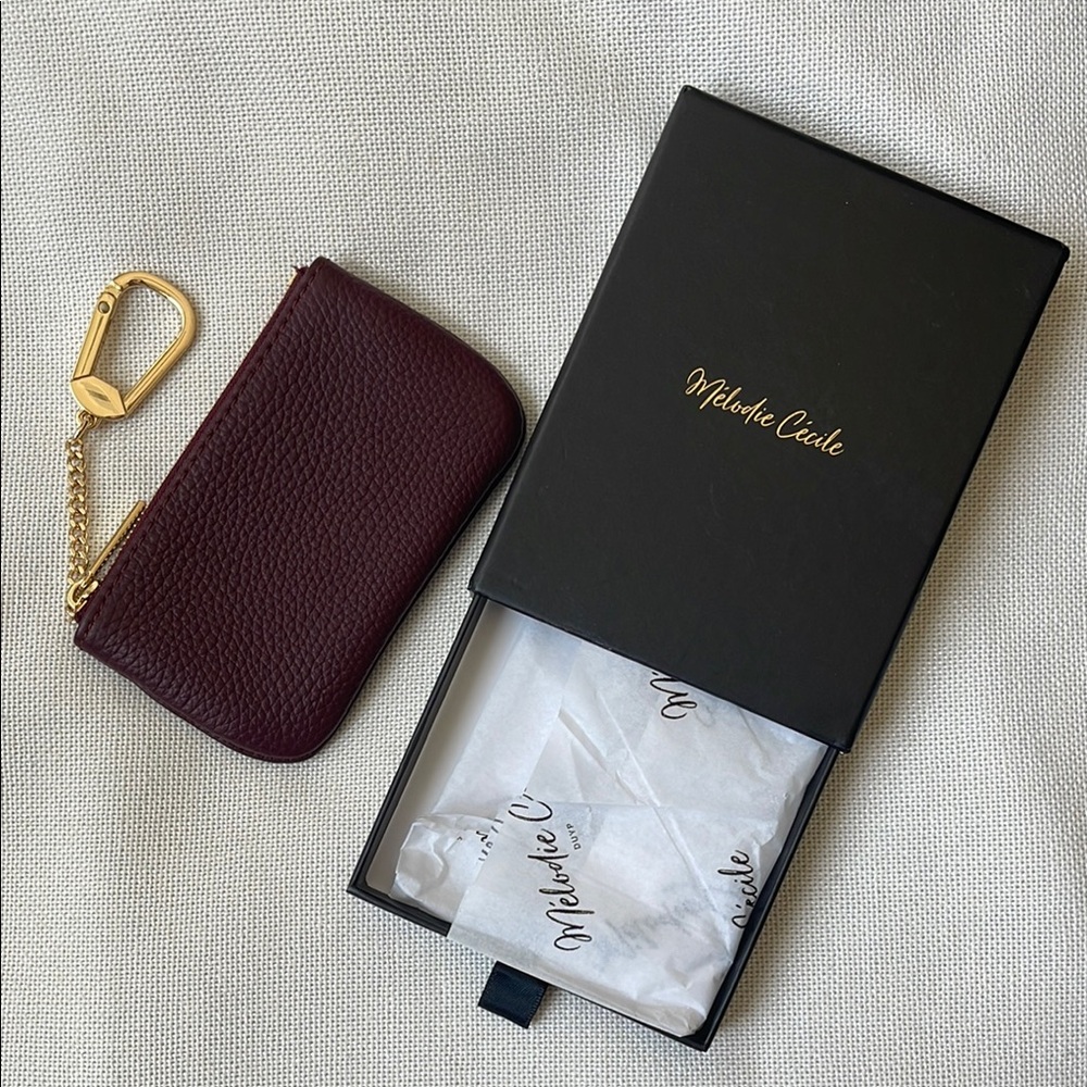 Duyp DRESS UP YOUR PURSE KEY POUCH in Burgundy